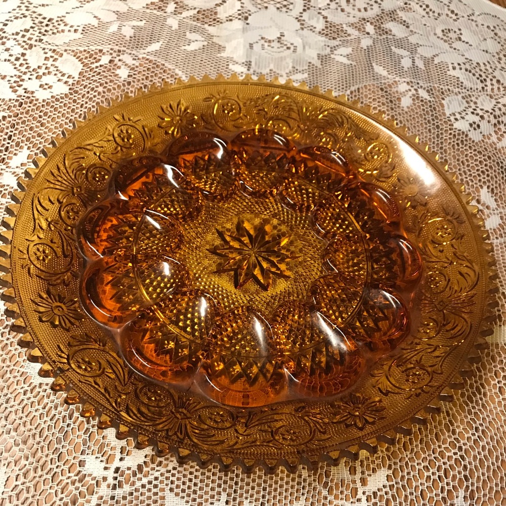 Vintage deviled egg plate.